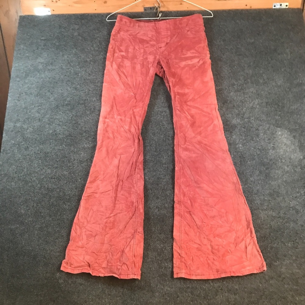 Free People We The Free Corduroy Pants Womens 26 (Fits 28x32) Pink Flared Leg